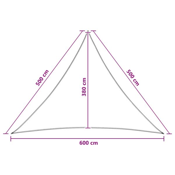 Слънцезащитен плат 5 x 5 x 6 m HDPE