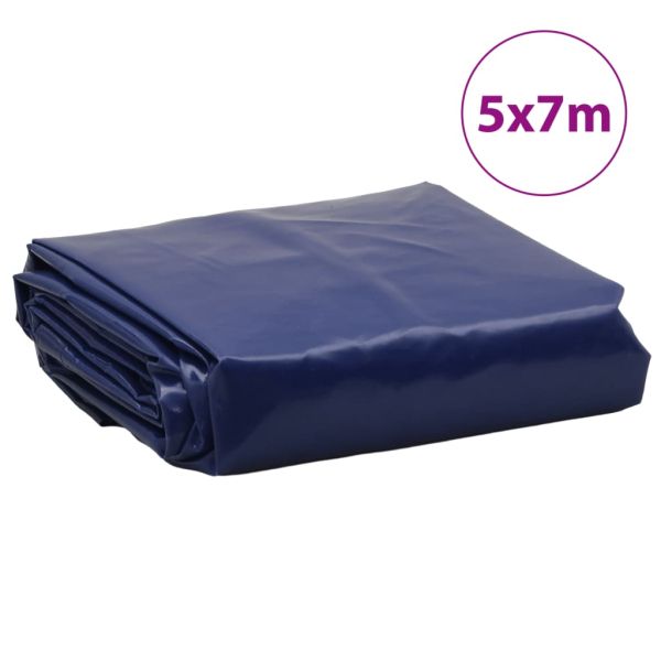 Брезент син 5x7 м 650 г/м²