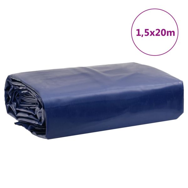 Брезент син 1,5x20 м 650 г/м²