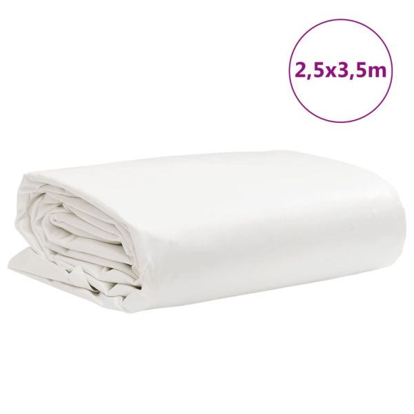 Брезент бял 2,5x3,5 м 650 г/м²