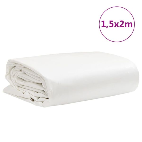 Брезент бял 1,5x2 м 650 г/м²