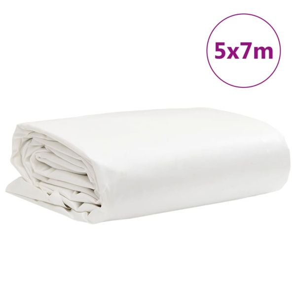 Брезент бял 5x7 м 650 г/м²