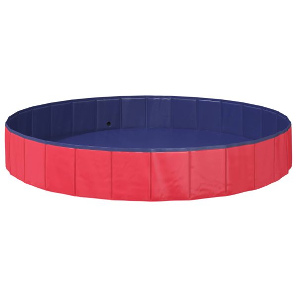 Кучешки Басейн Червено Ø200 x 30 см Дебел PVC