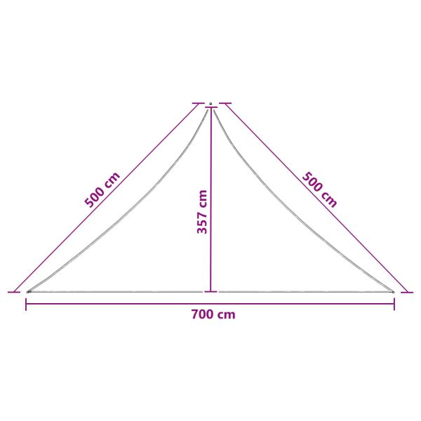 Слънцезащитен плат 7 x 5 x 5 м HDPE