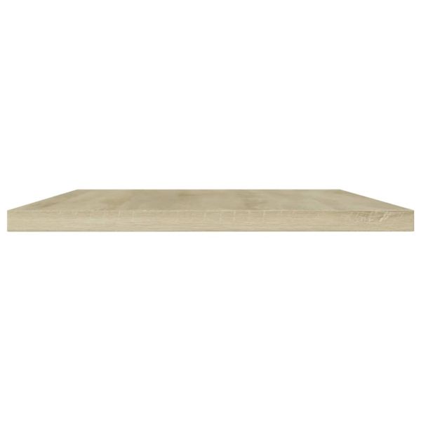 Рафтове за етажерка, 4 бр, дъб сонома, 60x20x1,5 см, ПДЧ