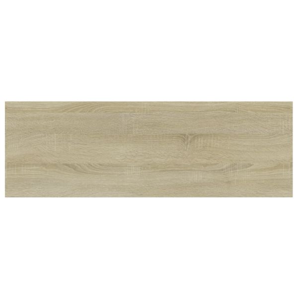 Рафтове за етажерка, 4 бр, дъб сонома, 60x20x1,5 см, ПДЧ
