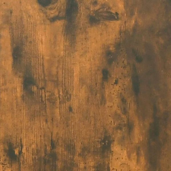 ТB шкаф, опушен дъб, 100x33x41 см, инженерно дърво и стомана