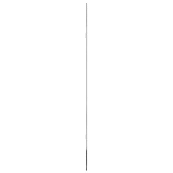 Стенно огледало, сребристо, 100x45 см, овално