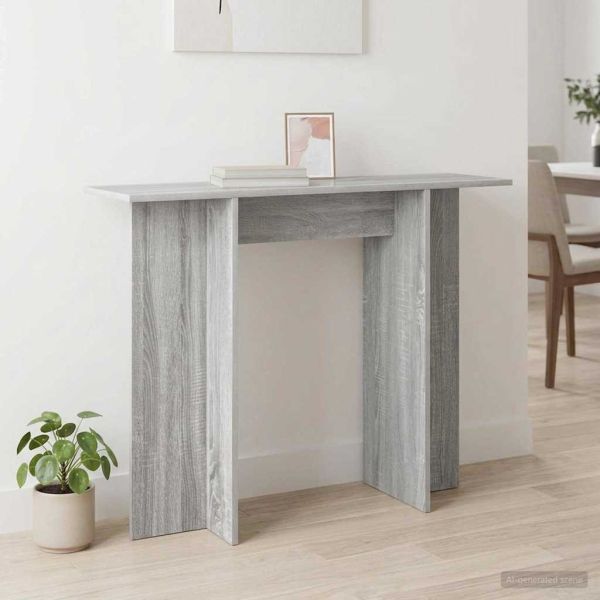 Конзолна маса Сива сонома 100 x 30 x 75 см Инженерна дървесина