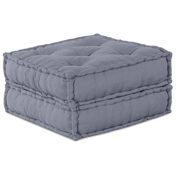 Модулен диван 2 pcs Сиво 140 x 70 x 36 см Текстил