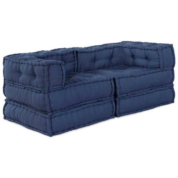 Модулен диван 2 pcs Индийски 140 x 70 x 56 см Текстил