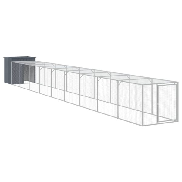 Клетка за пилета с волиера 110x1017x110 см поцинкована стомана