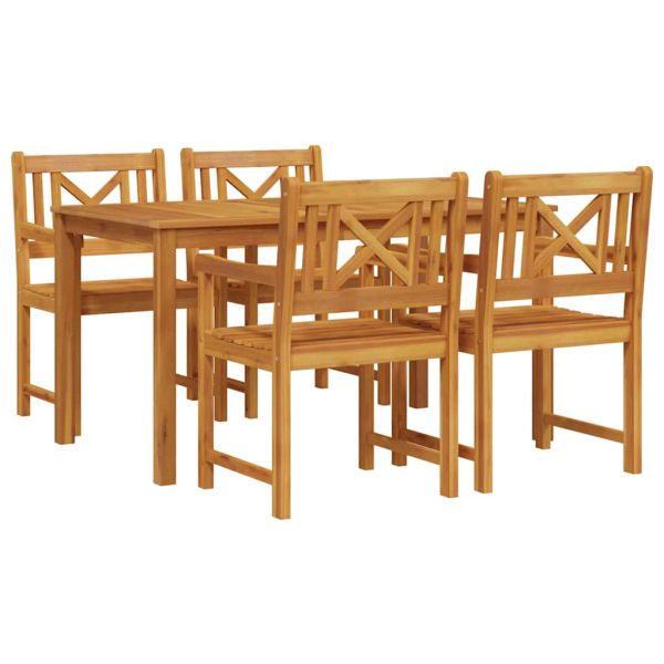 Комплект за хранене в градината 5 pcs Кафяво