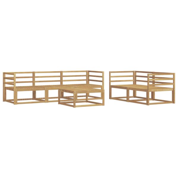 Комплект дивани за открито 6 pcs Бяло