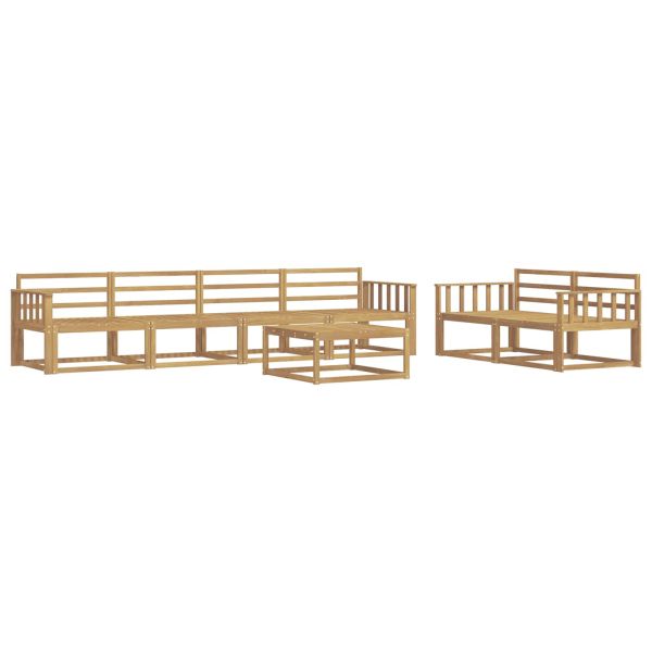 Комплект дивани за открито 7 pcs Бяло