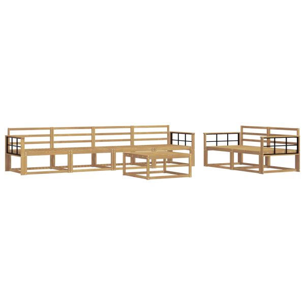 Комплект дивани за открито 7 pcs Бяло