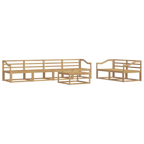 Комплект дивани за открито 7 pcs Бяло