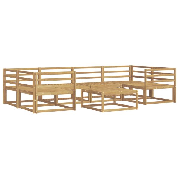 Комплект дивани за открито 7 pcs Бяло