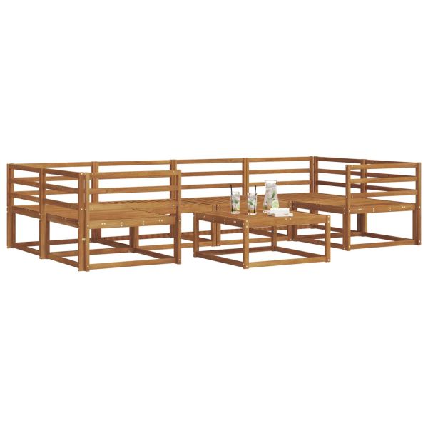 Комплект дивани за открито 7 pcs Бяло