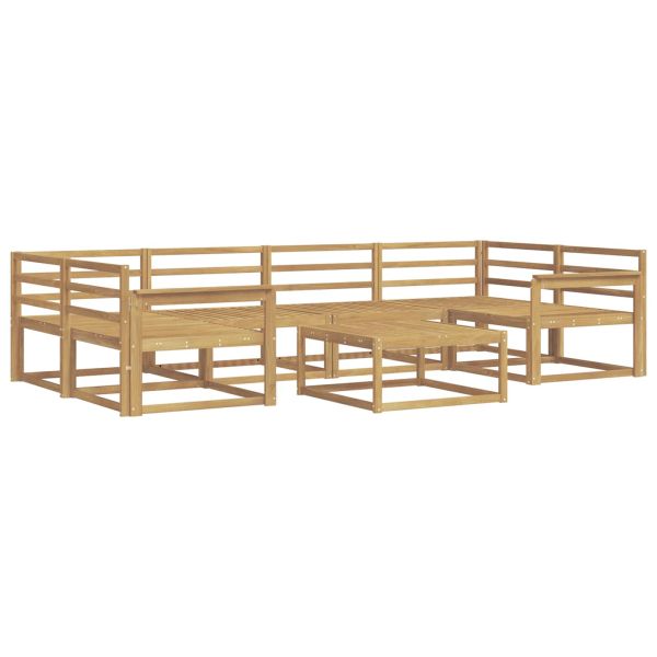 Комплект дивани за открито 7 pcs Бяло