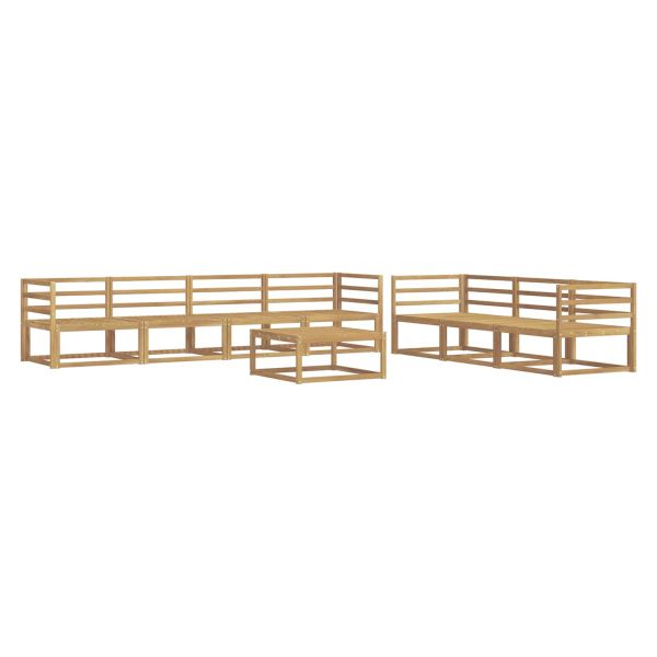 Комплект дивани за открито 8 pcs Бяло