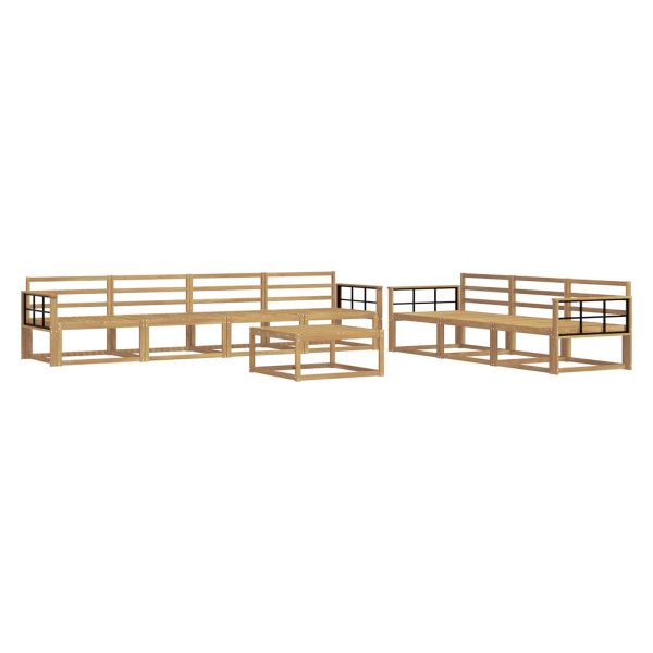 Комплект дивани за открито 8 pcs Бяло