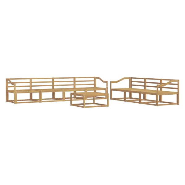 Комплект дивани за открито 8 pcs Бяло
