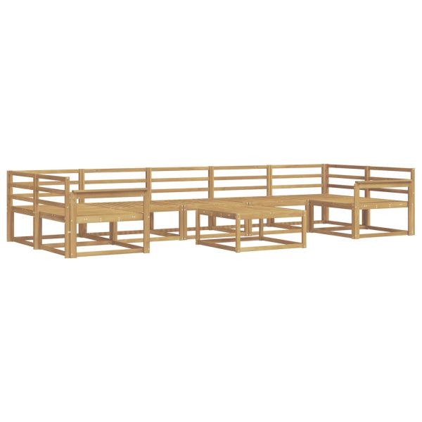 Комплект дивани за открито 8 pcs Бяло