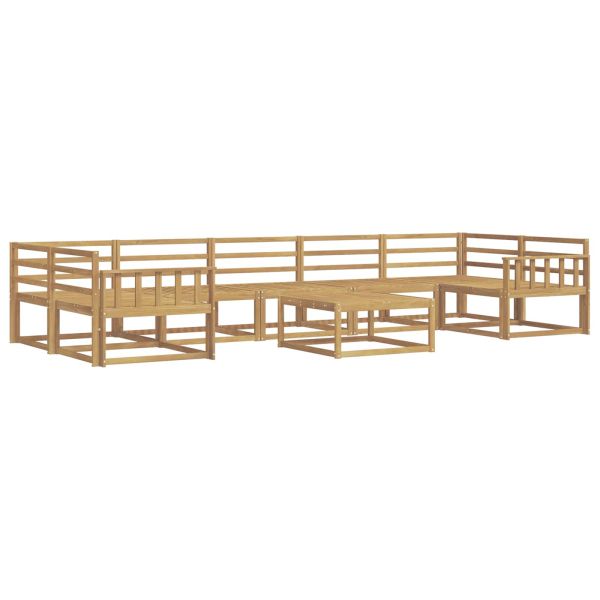 Комплект дивани за открито 8 pcs Бяло
