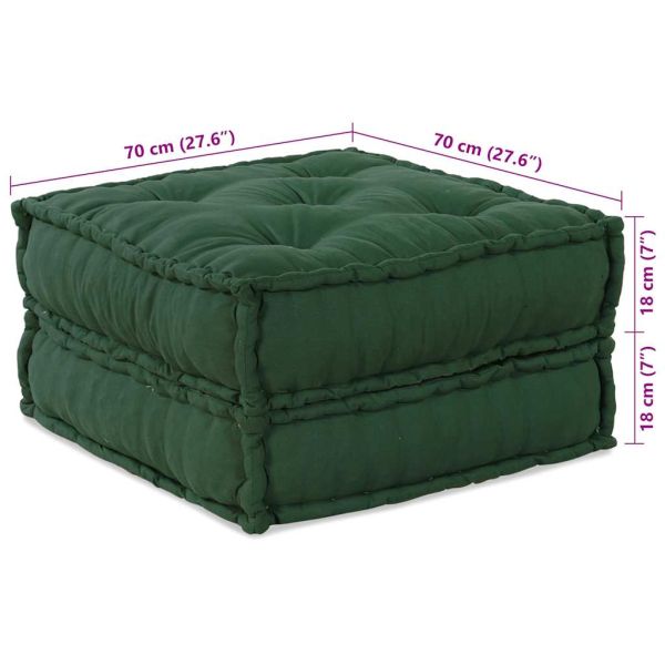 Модулен диван зелен 70x70x36 плат