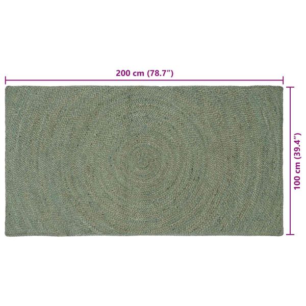 Килими за помещение Маслиненозелено 100 x 200 cm юта