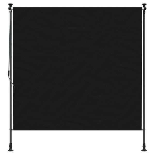 Външна ролкова завеса Черно 100 x 270 cm