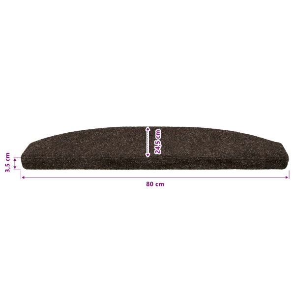 Самозалепващи стъпаловидни постелки 15 бр. 80 x 24,5 x 3,5 см