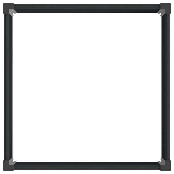 Градинска повдигната леха Черно 100 x 100 x 54 cm