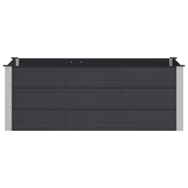 Градинска повдигната леха Черно 150 x 100 x 54 cm