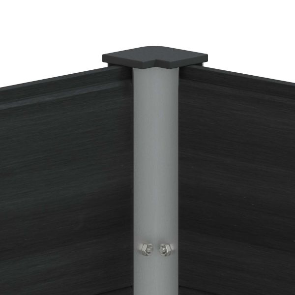 Градинска повдигната леха Черно 200 x 100 x 54 cm
