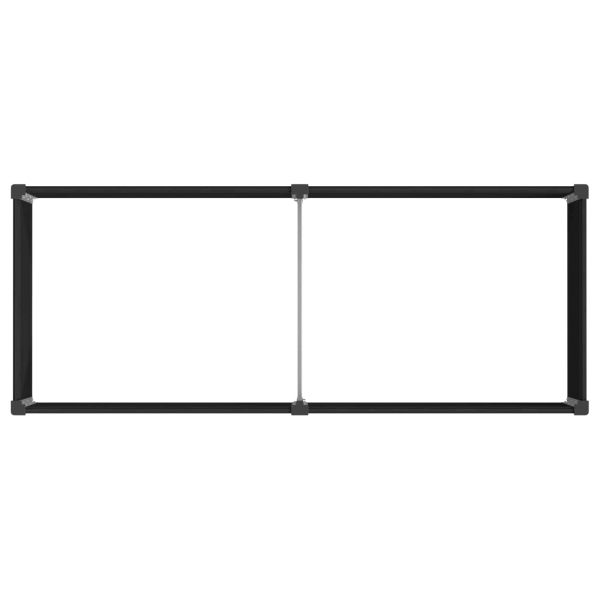Градинска повдигната леха Черно 250 x 100 x 91 cm