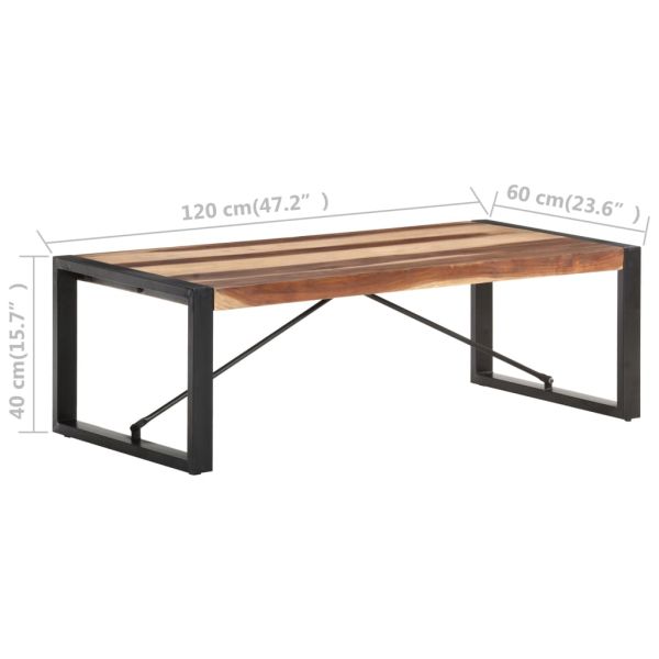 Маса за кафе 120x60x40 см масивно дърво