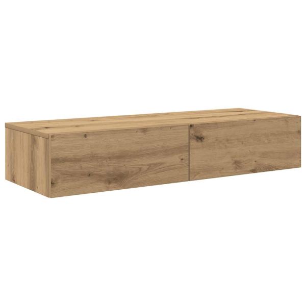Стенен рафт с чекмеджета 100x36x19 см инженерно дърво