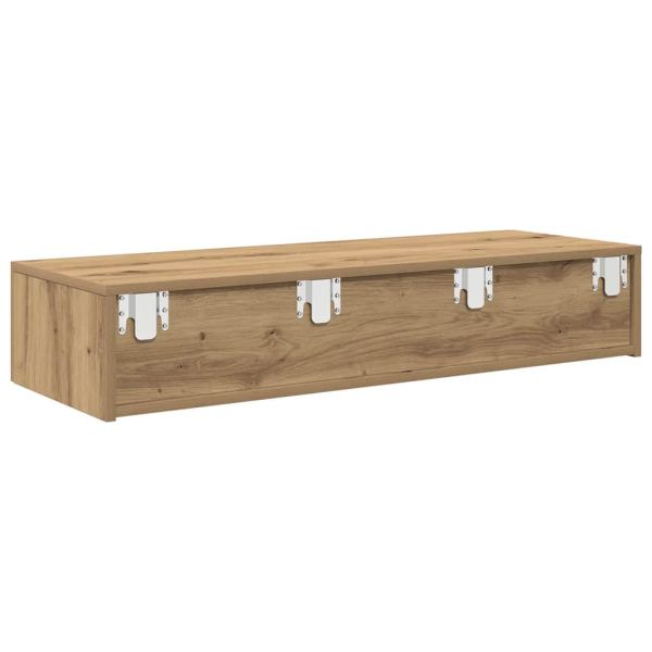 Стенен рафт с чекмеджета 100x36x19 см инженерно дърво