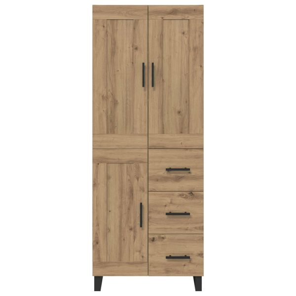 Висок шкаф 2 бр. Дъб 69,5 x 34 x 180 см