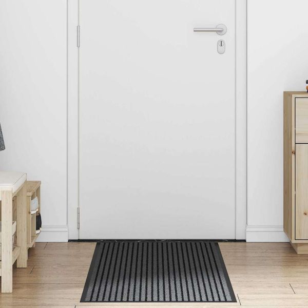 Мат за врата Черно 60 x 150 cm Полипропилен