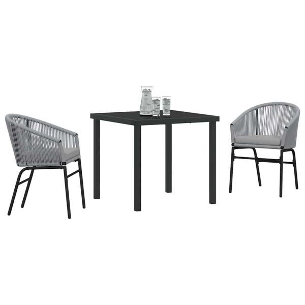 Комплект за хранене в градината 3 pcs Антрацит