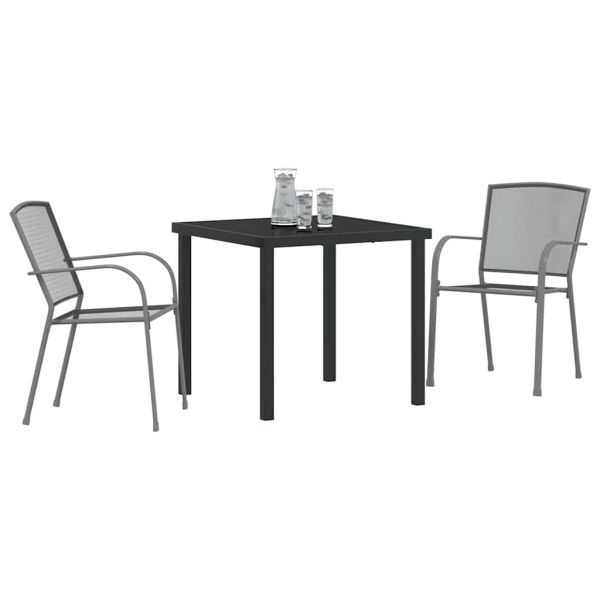 Комплект за хранене в градината 3 pcs Антрацит
