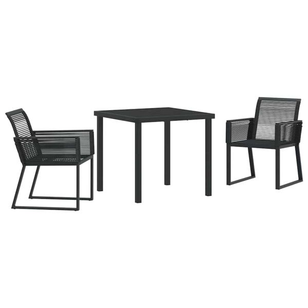 Комплект за хранене в градината 3 pcs Черно