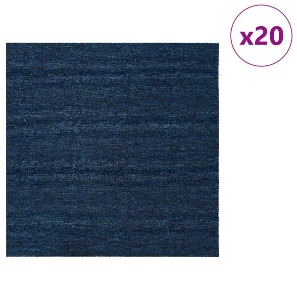 Килимна плочка Синьо 50 x 50 cm 20 бр. ПП и Битум