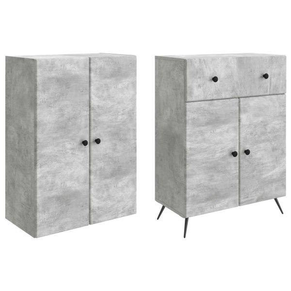 2 pcs Бетонно сиво