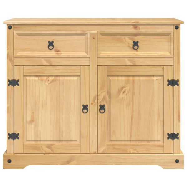 Кухненска количка с врата 2 pcs Пчелен восък 112 x 70 x 91,5 см