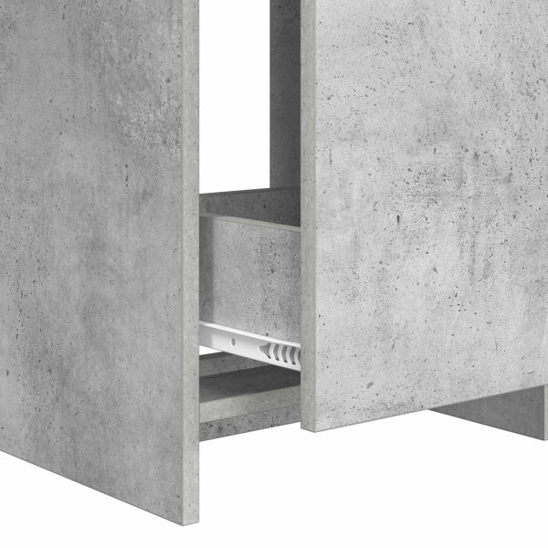 Кабинет под мивка за баня Бетонно сиво 56 x 37,5 x 81 см