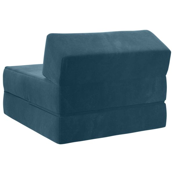 Сгъваем диван легло Синьо 60 x 70 x 41 см Текстил